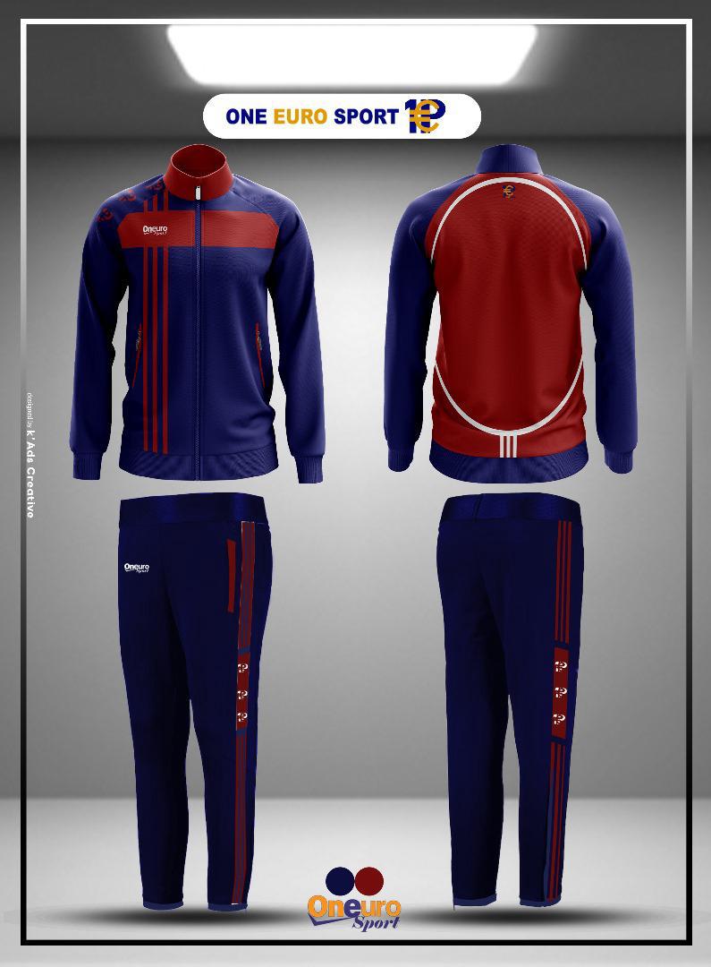 survetement one euro sport trois bandes vertical