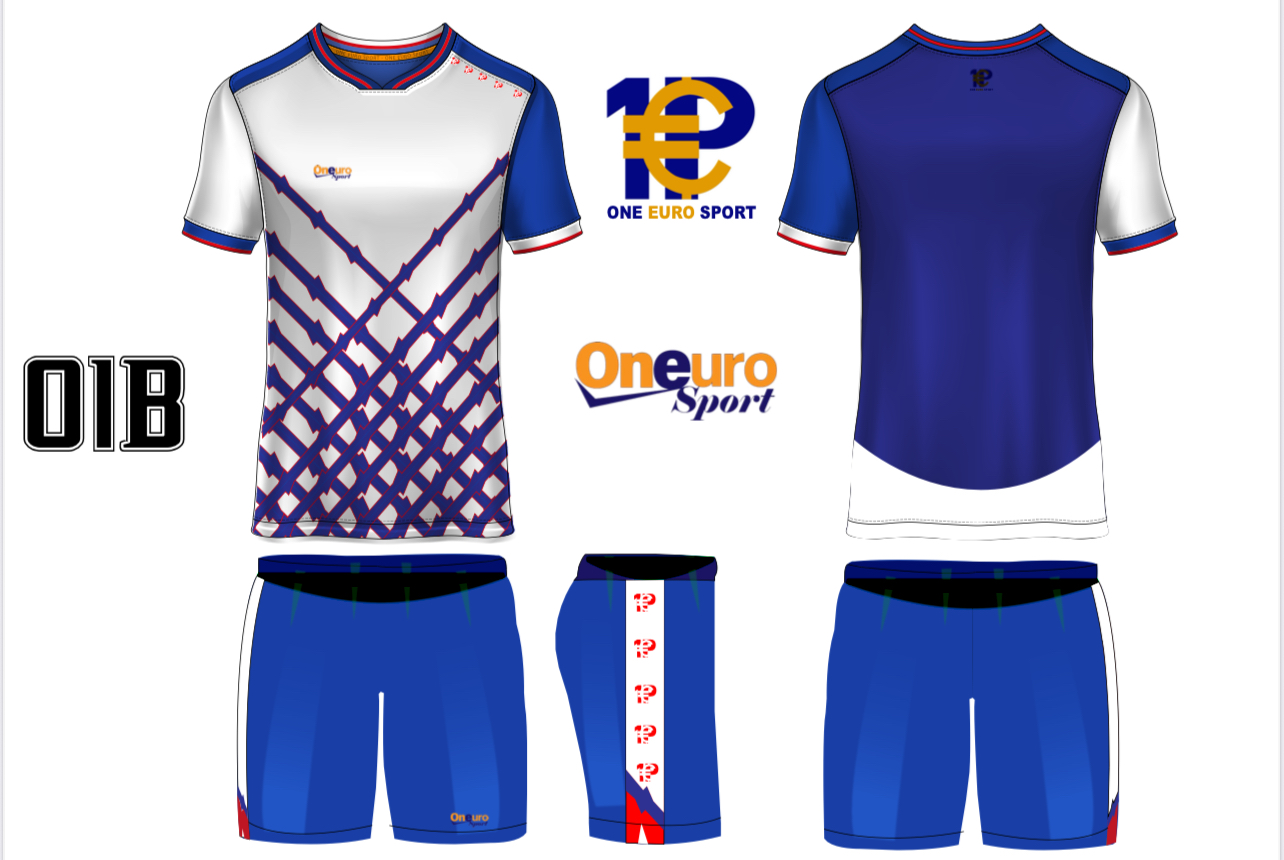 maillot one euro sport traits croise devant