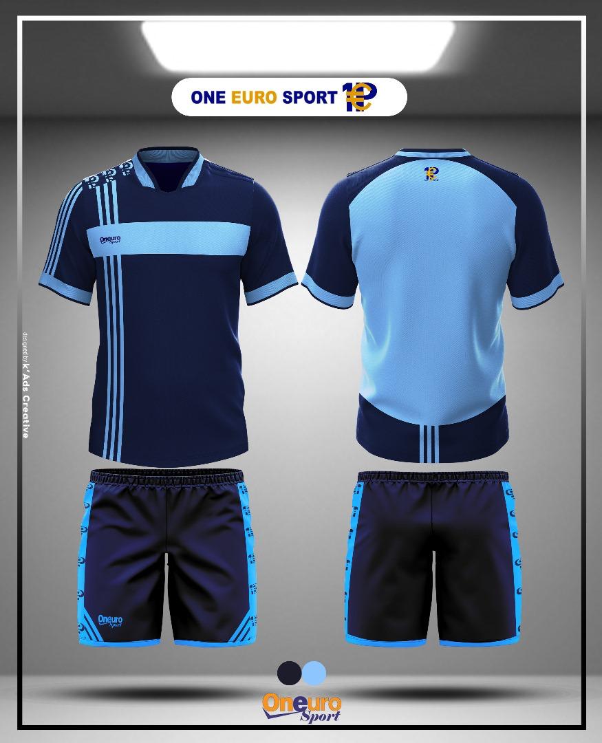 mallot one euro sport trois bande vertical devant - Image 2