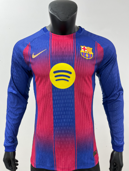 maillot de fc barcelone longue manche pro domicile 2025 original