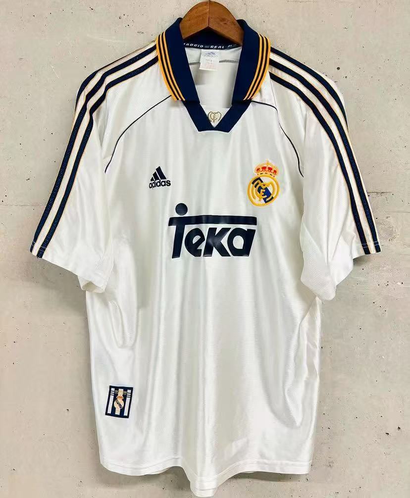 maillot vintage real de madrid blanc TEKA  98