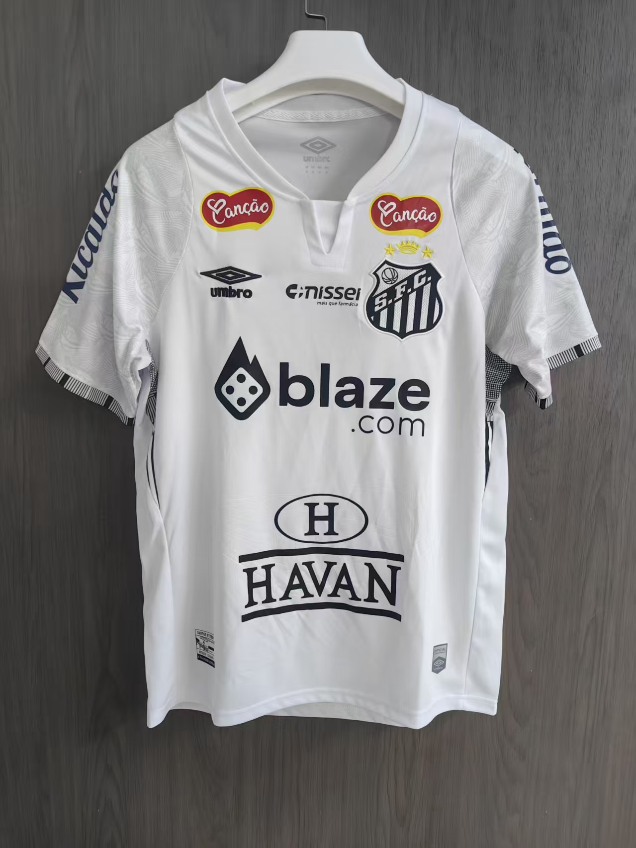 maillot santos fan blanc floquer
