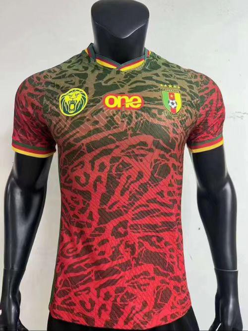 MAILLOT COLLECTION CAMEROUN ROUGE PANTHERE