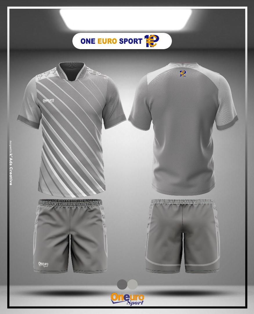 maillot one euro sport raye gris