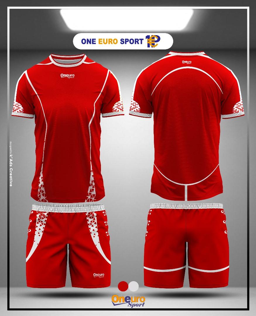 maillot one euro sport unique rouge