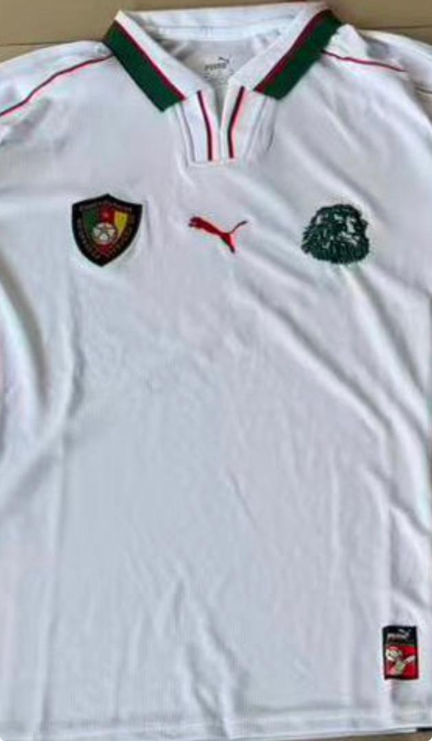 MAILLOT PUMA CAMEROUN BLANC 98