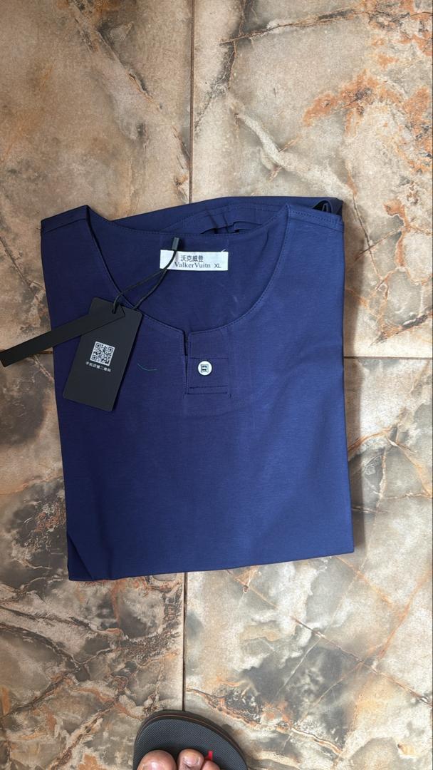TRICOT BOUTON  BLEU NUIT